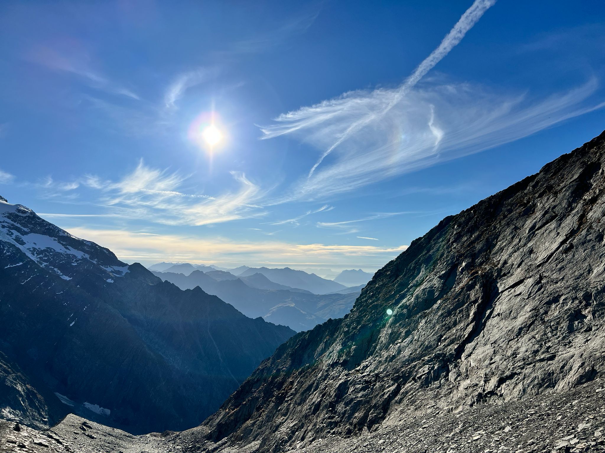 Couloir de haute montagne