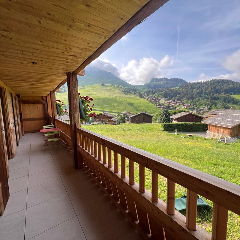 Balcon vue village